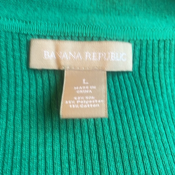 Banana Republic Sweater Women Large,Green Button Up Cardigan Lightweight - Picture 4 of 6